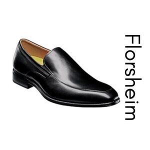 Floraheim Alanzo Moc Toe Venetian Loafers Mens 11.5 Black Leather Slip On EUC!